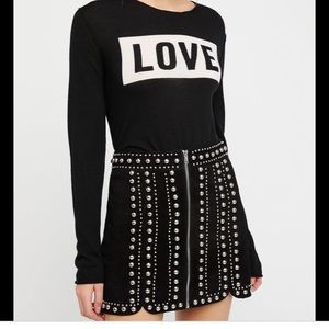 Free People Stud Mini Skirt